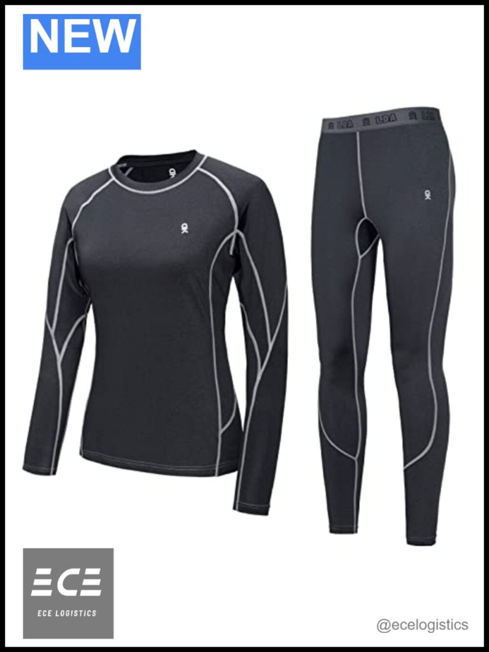 Women's Thermal Underwear Set Lightweight Base Layer Quick Dry Wicking Top